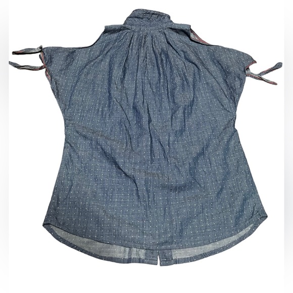 Holding Horses Polka Dot Button Shirt Cold Shoulder Women’s 6 - Picture 5 of 5